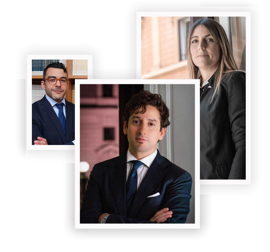 Team dello Studio Legale Rosetta - Antonio Rosetta, Stefano Rosa, Laura Zampieri