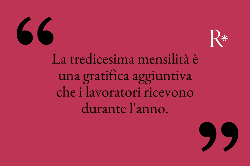 Tredicesima mensilità
